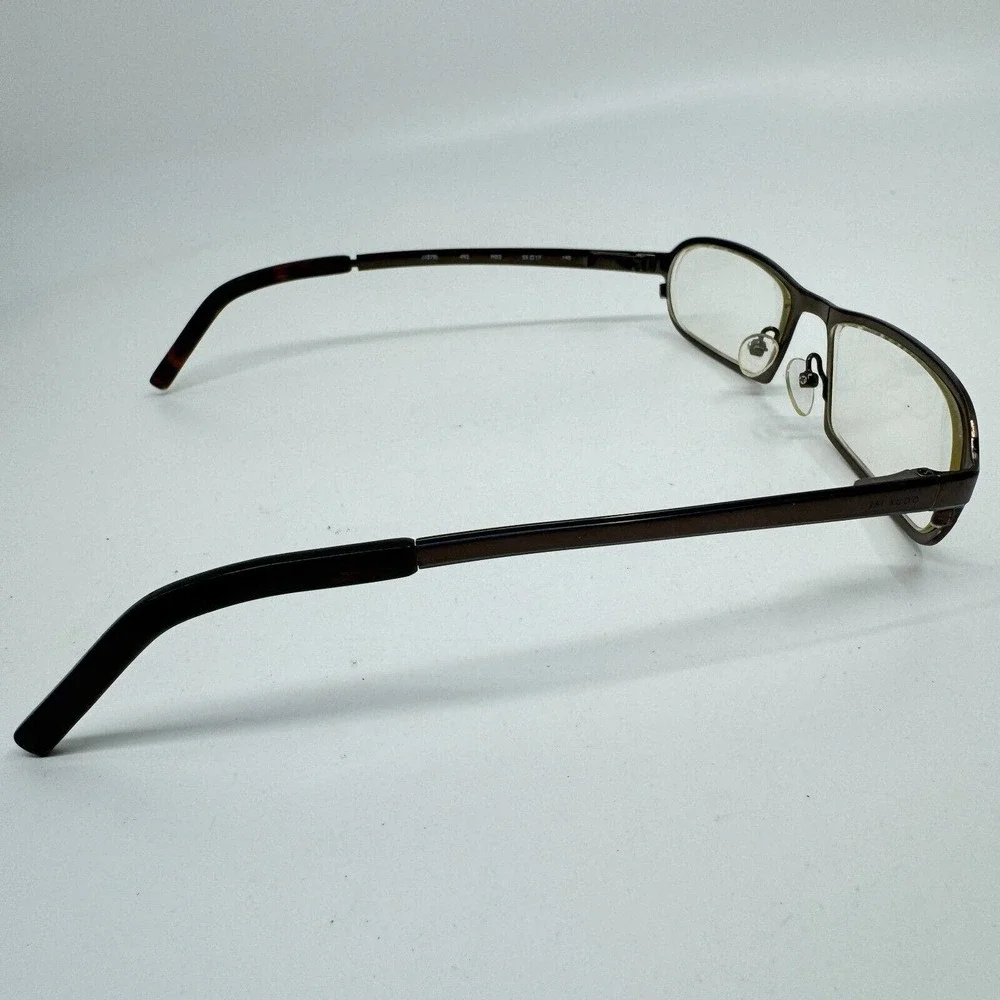 JAI KUDO (1078) 492‎ Dark Brown/Blue Polished Eyeglasses Frame 55-17-140 H1115